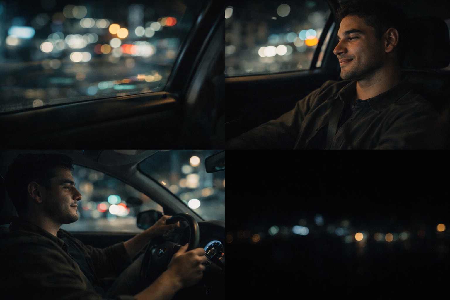 Luzes da cidade à noite